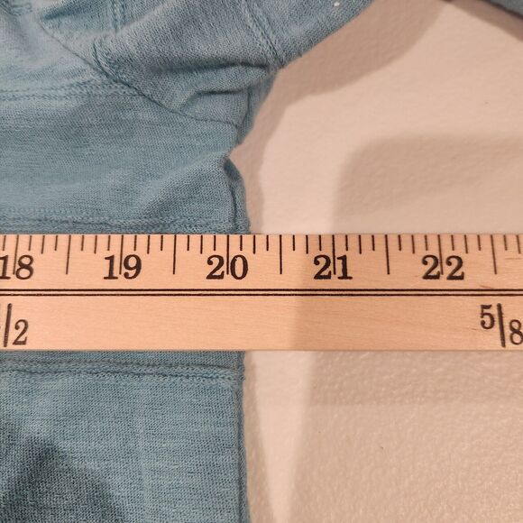 Habitat Womens Light Blue Wide Ribbed 100% Cotton Blouse Size Small Oversized - Picture 8 of 11